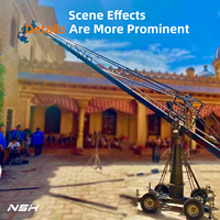 NSH 10 mètres Jimmy Jib caméra grue équipement de tournage pour caméra trépied Dolly chariot prise de vue vidéo