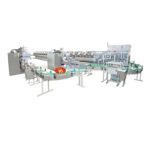 Fully Automatic 20-120 Pcs Cotton Wet Tissue Slitting Rewinder Machine Facial Wet <strong>Wipes</strong> Folding Wrapping Machine - Product Image 2