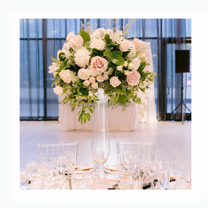 Décoration de pièce maîtresse de <span class=keywords><strong>mariage</strong></span> boule de baiser en soie artificielle boule de fleur rouge et verte pour la décoration de <span class=keywords><strong>mariage</strong></span> - Product Image 6