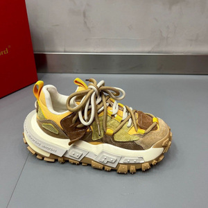 Baskets plateforme épaisses à blocs de couleur, chaussures de sport à lacets pour hommes et femmes, idéales pour l'extérieur - Product Image 4