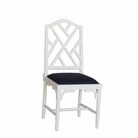 Chaise Chippendale de style Hamptons moderne, meubles en bois de bambou colorés pour salle à manger, cuisine, villa - pour les fêtes de mariage