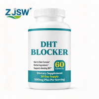 Capsules Antioxydantes Bloqueurs de DHT pour la Croissance Capillaire et la Chute des Cheveux, à Base de Plantes, 500mg, Santé de la Peau, Vitamine C, Complément Alimentaire, Prix Usine