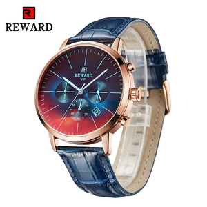 Reward Watch RD83001M หน้าปัดสีคู่ที่ไม่ซ้ำใครพร้อมสายหนังสีน้ำเงิน<span class=keywords><strong>3</strong></span>หน้าปัดย่อยนาฬิกาลำลองผู้ชายนาฬิกาแสดงปฏิทิน - Product Image 2