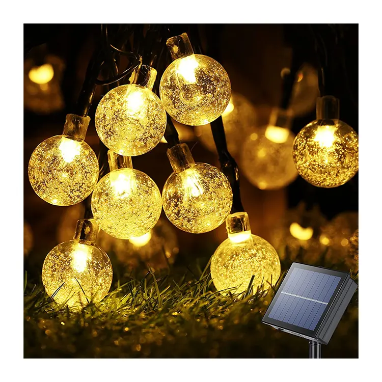20ft Outdoor Waterdichte Rgb Water Drop Led Solar String Fairy Lamp Verlichting Zonne-energie Outdoor Patio Decor String Lights