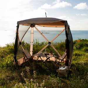 Tente de camping pliable portable quatre coins pour l'extérieur, équipement de camping, parasol, protection solaire, <span class=keywords><strong>moustiquaire</strong></span> automatique, gazebo - Product Image 2