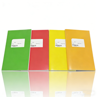 Carnet d'exercices personnalisé avec logo, couverture en carton ivoire, reliure agrafée, impression UV, impression CMYK, carnet de notes