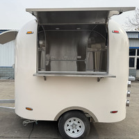 Certificat DOT, chariot à café, remorque à snacks, camions de restauration, remorque alimentaire mobile avec cuisine complète