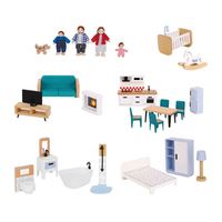 Jugando a las casitas juguetes DIY cabaña juguetes de madera con ascensores 3-6 años juguetes grandes de Villa de tres pisos
