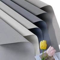 Papier d'emballage floral imperméable pour fleuriste, 58*58cm, finition mate, emballage pour bouquet de fleurs fraîches, vente en gros, 20 feuilles/paquet