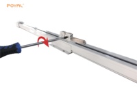 POYAL Fabricant de rails en alliage d'aluminium épais Épissage personnalisé Rails de rideaux automatiques motorisés Rail électrique de plafond