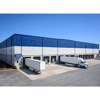 Kit de construction d'entrepôt en acier pour centre de distribution frigorifique, bâtiment métallique préfabriqué sur mesure pour les États-Unis