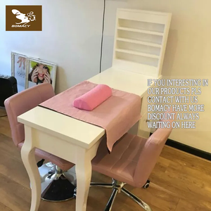 Table de manucure professionnelle en verre moderne avec collecteur de poussière, design en acrylique pour ongles, usage commercial - Product Image 6