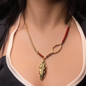 สร้อยคอแฟชั่นโซ่ทองชุบอัลลอยด์สุดฮิตสำหรับงานปาร์ตี้ - Product Image 3