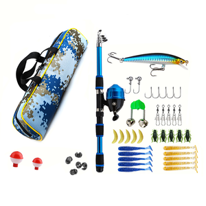 <span class=keywords><strong>Canne</strong></span> à pêche à fond télescopique en fibre de verre de 1.8 mètres <span class=keywords><strong>pour</strong></span> débutants à action lente espèces cibles de basse - Product Image 1