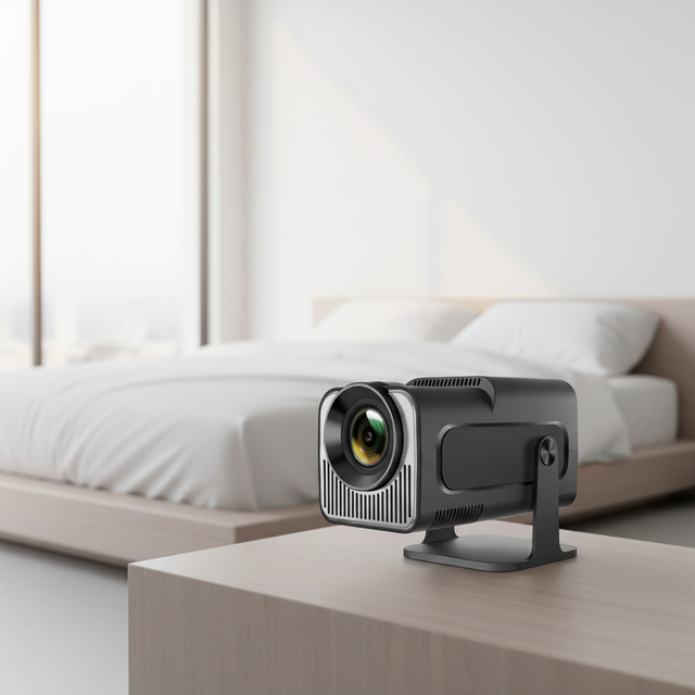 JUNUO Wholesale Price HY320Mini Android 14 Projector Ultra Short Throw Portable With LED Lamps Projectors Mini Smart Projector