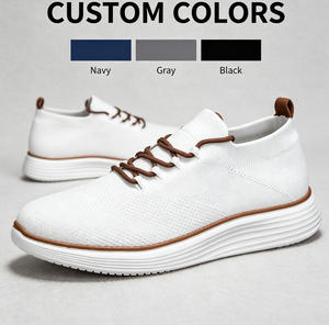 Chaussures de marche pour hommes OEM ODM, style slip-on, en maille, semelle intermédiaire EVA, logo personnalisé, vente en gros, usine, 3 saisons - Product Image 2
