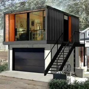 Rumah Kontainer Desain Modern Mewah Baja Prefab Kecil Pengiriman Rumah Kabin Modular Rumah Kaca Prefab