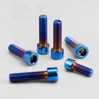 Vis de vélo de haute qualité M6 M8 M5x25mm en acier inoxydable, boulons hexagonaux Allen en titane pour vélo, moto, voiture