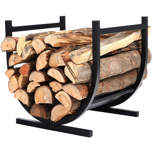 JH-Mech Supports de rangement pour bûches de cheminée en acier pour intérieur et extérieur personnalisés - Product Image 1