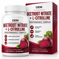 Comprimés de nitrate de betterave et L-citrulline – Soutien premium à l'oxyde nitrique pour l'endurance des adultes actifs – Vente en gros en vrac sous marque privée OEM