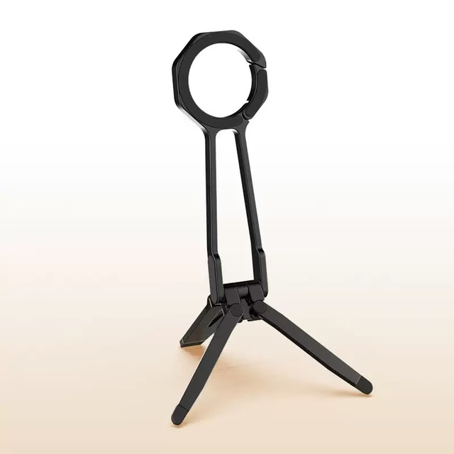Carabiner Mounted Phone Tripod for iPhone 16 15 14 13 12 Pro/Pro Max Dual Sided Magnet Tripod Desk Mount Phone Handle