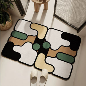 Diatomaceous Earth Bath Mat Puzzle Shape Non Slip Home Use Quick Dry Kitchen Bathroom Entrance Door Mat - Product Image 3