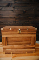 Mini-bar mural carré en métal rustique personnalisé pour whisky, avec seau à glace et boîte-cadeau pour vin et boissons