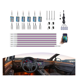 Sistema di Illuminazione Ambientale K3S con Logo Personalizzato per Land Rover 10in1 Crea <span class=keywords><strong>Atmosfera</strong></span> Migliora il Piacere di Guida - Product Image 1