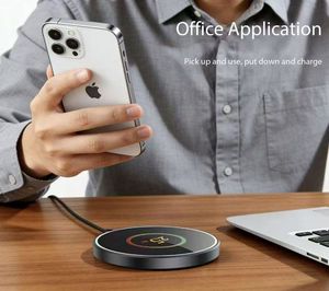 Cargador Inalámbrico Magnético Leyi 2027 de 25W para iPhone 15 <span class=keywords><strong>Pro</strong></span> Max, Serie 17, para <span class=keywords><strong>AirPods</strong></span>, para <span class=keywords><strong>Android</strong></span>, Producto de Carga Segura - Product Image 6