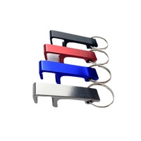 Porte-clés multifonctionnel créatif pour bière, ouvre-bouteille en alliage d'aluminium durable avec anneau coloré, prend en charge le LOGO et le code QR