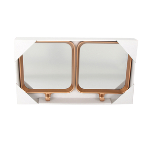 Giá rẻ Nhựa PP nhựa Giá móc nghệ thuật Deco Vòng thiết kế với gương kính và cửa treo tường bên cạnh phòng khách - Product Image 1