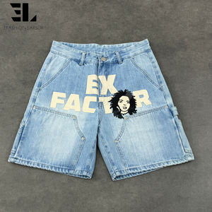 Chaqueta de trabajo vaquera con capucha y diamantes de imitación de lona de pato grueso, hecha a medida de fábrica - Product Image 1