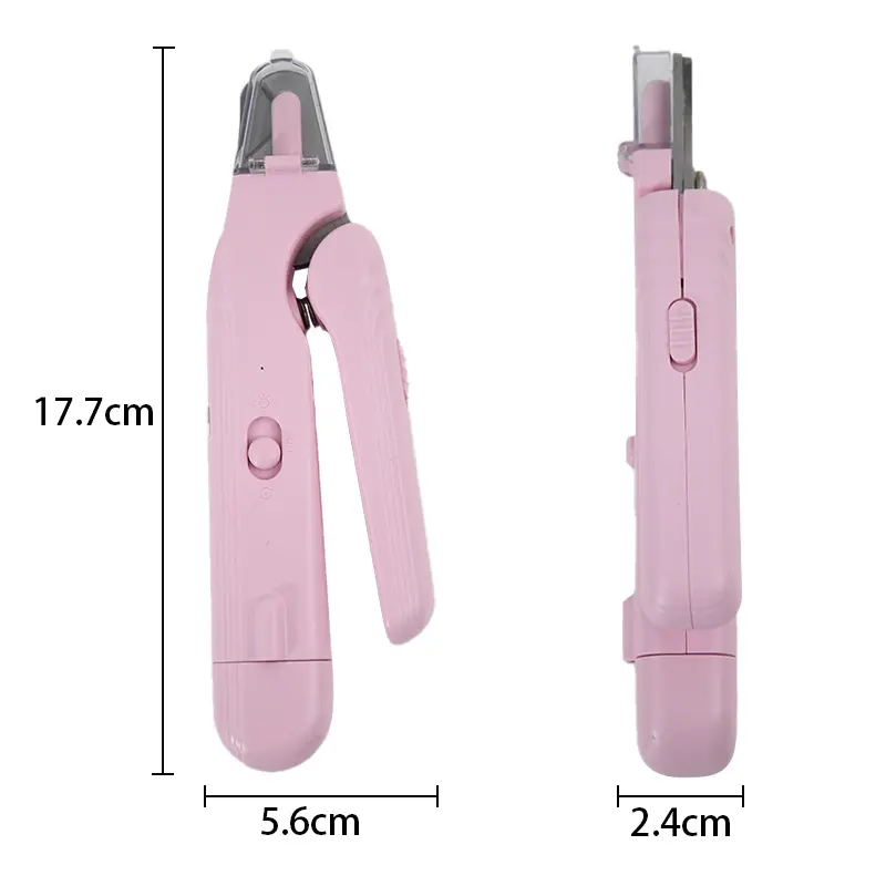 New Led Light Pet Nail Clippers Cat Nail Toe Claw Scissors Type C Charging Electric Nail Trimmer for Pets