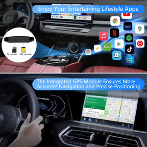 Dispositivo di Streaming CarPlay Box cablato in fabbrica, adattatore CarPlay Wireless, adattatore Wireless Android automatico con Netflix, YouTube - Product Image 6
