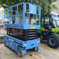 Elektrische Hydraulische Batteriebetriebene 200kg 300kg 6m-14m Mini-Radlader-Scherenhebebühne Selbstfahrend Klein zum Verkauf