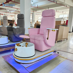 เก้าอี้สปาเท้าแบบไร้ท่อเก้าอี้ทำเล็บเท้าแบบปรับสีได้ทันสมัย - Product Image 6