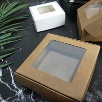 Boîte d'emballage pliable en carton kraft personnalisable pour cadeaux et aliments, recyclable avec impression dorée