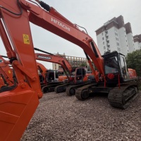 Excavatrice sur chenilles hydraulique lourde Hitachi ZX350 d'occasion de 35 tonnes, modèle 2025, grande pelle Hitachi ZX350, bon état, boîte de vitesses, pompe, roulement, prix le plus bas