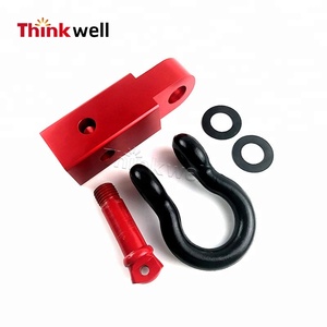 Aluminium Rouge 50mm Off Road Auto Parts Tow 4X4 Trailer Tow D Ring Steel Shackle Hitch Receiver - Product Image 2