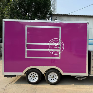 Nouveau design OEM Chariot à café mobile Kiosque de camion de nourriture de concession Remorque de nourriture mobile entièrement équipée avec éviers - Product Image 1