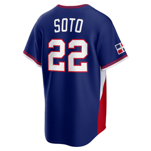 Maillots de baseball 2026 de l'équipe dominicaine pour le World Baseball Classic – Tenues personnalisées brodées pour les matchs à domicile et en déplacement - Product Image 4