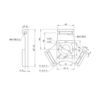 Pièces de bras robotisé parallèle industriel, Bras robotisé de tri, Bras robotisé de connexion, Moteur de plateforme de mouvement articulé pour main d'araignée de bras robotisé