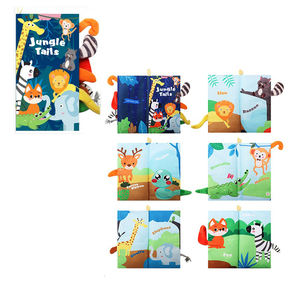 <span class=keywords><strong>Libro</strong></span> Sensorial de Tela con Texturas de Animales 3D de Amazoned, Colas de Dinosaurio, <span class=keywords><strong>Libro</strong></span> de Actividades Tranquilas para Bebés, Juguetes para Cochecito, Certificado EN71 HS - Product Image 2