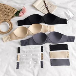 Soutien-gorge bandeau sans bretelles sans armatures pour femme, sans coutures, push-up, grande <span class=keywords><strong>taille</strong></span>, bonnet <span class=keywords><strong>E</strong></span> - Product Image 5