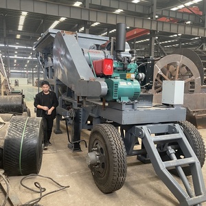 Meilleure vente <span class=keywords><strong>Station</strong></span> de concassage de pierre en béton mobile 100tph montée sur roue, prix de la machine de concasseur à mâchoires portable diesel - Product Image 2
