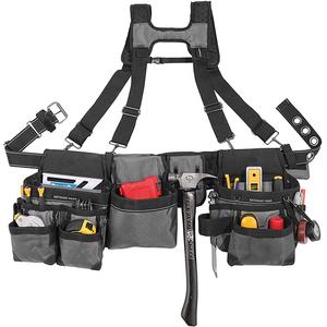 Ferramenta de carpinteiros resistentes, cinto com suspensório kits de ferramenta equipamento de suporte confortável ferramenta de eletricista cinto com suspensórios - Product Image 1