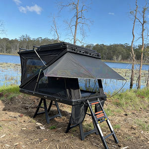 Tienda de Campaña Impermeable para Techo de Auto, Carcasa Rígida de Fibra de Carbono, Apertura Lateral, Forma de Z, Aluminio 4x4 para Camping - Product Image 1