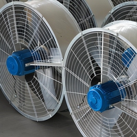 Ventilateur axial résistant aux hautes températures à entraînement direct pour système d'alimentation en air de combustion de four à fusion de verre