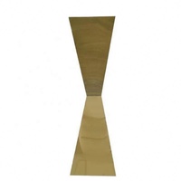 Centre de table de mariage en or et argent, support de fleurs de mariage en métal haut et pliable pour la décoration de mariage à domicile