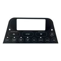 Clavier à membrane translucide avec boutons poussoirs rétroéclairés doux et éclairage uniforme pour panneau de commande d'instrument 8-32 VDC